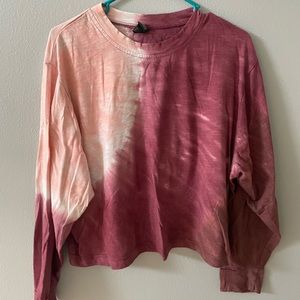 Tie dye Cropped long sleeve top